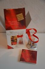 Hutschenreuther Christmas bell ornament 2002 "Hanseatic Town" ship at port