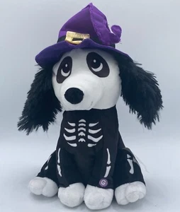 Gemmy Halloween Esqueleto Perro Bruja Sombrero Peluche Animado Musical/Canta y Baila - Imagen 1 de 3