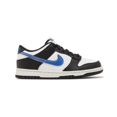 Nike Dunk Low Next Nature TPU Swoosh Black White Game Royal FD0689-001 s 6.5Y - Image 1 of 2