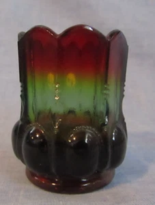 VINTAGE DEGENHART GLASPERLEN OVAL ZAHNSTOCHERHALTER RUBINA SEHR SELTEN - Bild 1 von 4