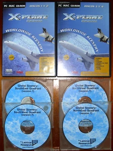 X-Plane Flight Simulator Worldwide Scenery [PC CD-ROM] Laminar Reserarch - Imagen 1 de 2