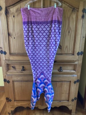 Girls Comfy Tails Pink Purple Mermaid Tail Pull On Blanket One Size - Image 1 of 4