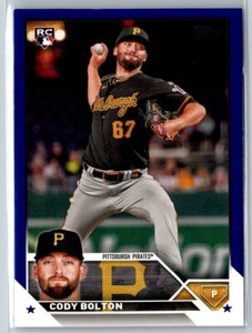 2023 TOPPS UPDATE RETAIL BLUE CODY BOLTON PITTSBURGH PIRATES #US223