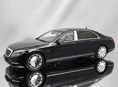 GT Spirit Mercedes-Benz Maybach S600 Clase S sedán 2017 modelo de resina negra 1:18 Foto 1 de 4