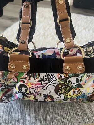 Tokidoki for LeSportsac Ragazza Mini Satchel Boston Bag Skull Cactus Bull Purse Foto 1 de 4