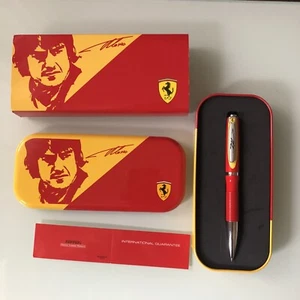 Penna Biro Ferrari Fernando Alonso Garanzia In Scatola Metallica F1 Originale - Foto 1 di 12