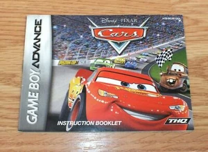 Cars (Nintendo Game Boy Advance) **MANUAL ONLY** - Picture 1 of 3