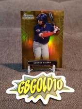 2022 Bowman Sterling Prospects Gold Refractor /50 George Valera #BSP-99