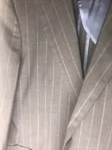 Blazer SUITSUPPLY Jort Patch HL Int da uomo spilla nera a righe lana taglia 40R nuovo di zecca - Foto 1 di 16