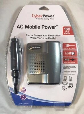 CyberPower ac mobile power 160 watt inverter 12v Dc To Ac Power Auto Air B47 - Image 1 of 2
