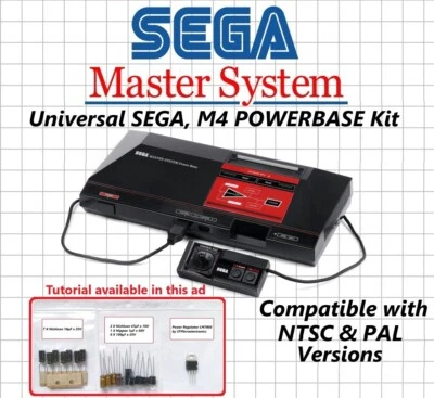 Sega Master System M4 POWERBASE Restoration Kit / Fix no Power, Sound or Video - Image 1 of 4