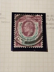 GB Edward VII De La Rue SG 221 1½d Dull Purple and Green (o) VFU London CDS - Picture 1 of 2