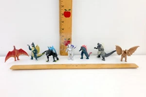 Godzilla Lot of 7 Figures Kaiju Monster Movie 2.5" Mini Figure Toys - Picture 1 of 5