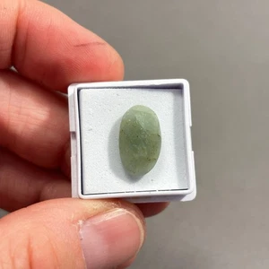 4.95 Carat Aquamarine Checker Board Cabochon loose gemstone 16x10mm Eo-1255 - Picture 1 of 4