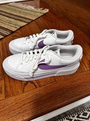 Nike Women's Court Legacy Lift Platform Shoe, Rush Fuchsia, DM7590 103, 8.5, NIB - Image 1 of 4