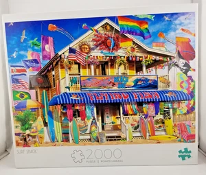 Surf Shack 2000 Piece Jigsaw Puzzle with Poster Garry Walton by Buffalo Games - Picture 1 of 6