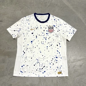 Camiseta deportiva de la selección nacional de Estados Unidos Nike para hombre talla XL salpicaduras de pintura blanca - Imagen 1 de 10