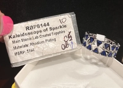 Bomb Party Noviembre 2024 Caleidoscopio De Brillo LC Zafiro Sobre Rodio Talla 10 Foto 1 de 2