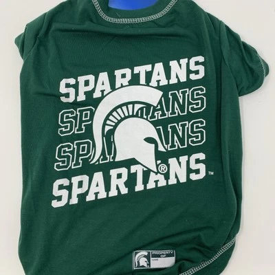 Camiseta Michigan State Spartans Pets First NCAA Gráfica Perro para Perro Deportivo L Foto 1 de 3