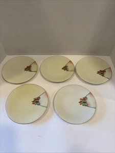Juego De Colección De 5 Platos Caine Studios Pintados A Mano en Akron OH Uno Bavaria China - Imagen 1 de 12
