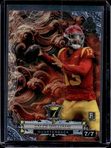 2024 Wild Card Studs Caleb Williams ComboClubsWaveSurfer Rainbow Copper #7/7 - Picture 1 of 2