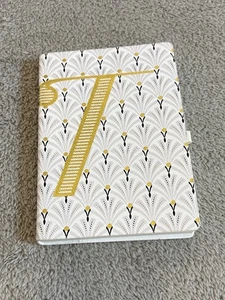 Quaderno monogramma Anthropologie Adelaide diario lettera "T" regalo elegante mai usato - Foto 1 di 8