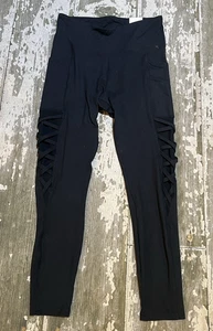Neu mit Etikett Balance Collection schwarze 7/8-Leggings Hose Größe Medium 8 10 - Bild 1 von 4