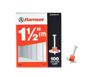 Ramset 1-1/2 in. Drive Pins with Washers (100-Pack) - Picture 1 of 4