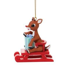 Rudolph the Red Nosed Reindeer on Sled Christmas Ornament Dept 56