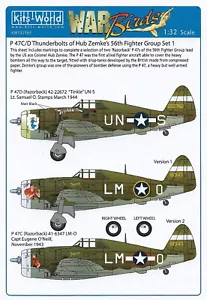 KW132163 Kits-World 1:32 Republic P-47C/Ds of Hub Zemke's 56th Fighter Group - Bild 1 von 4