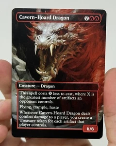 Cavern-Hoard Dragon Proxy Card with Custom designed art - Picture 1 of 2