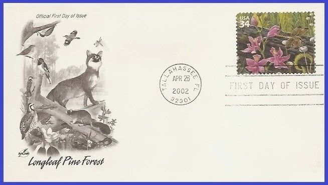 USA3 #3611h U/A ARTCRAFT FDC   Pine Forest Yellow-sided Skimmer - Image 1 of 1