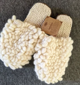 New Ariana Bohling Alpaca Wool Slippers Medium Handmade Peru Suede $168 Retail - Picture 1 of 9