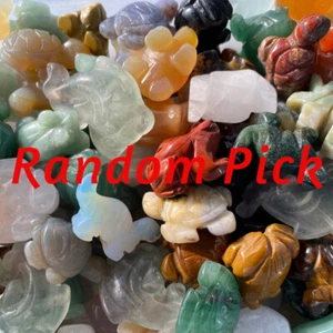 Wholesale Mix Natural Quartz crystal Animal Carved Mini Skull Healing gift - Picture 1 of 15
