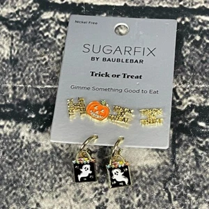 Sugarfix Baublebar Earrings Trick OR Treat Gimme Something to Eat 3 Pair - Picture 1 of 8