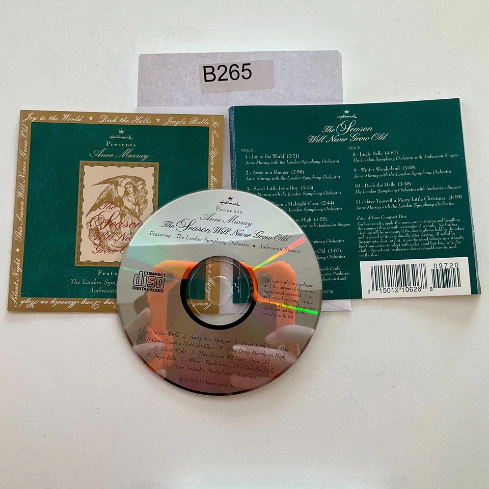ANNE MURRAY - The Season Will Never Grow (CD)  No Case No Tracking #B265 Foto 1 de 1