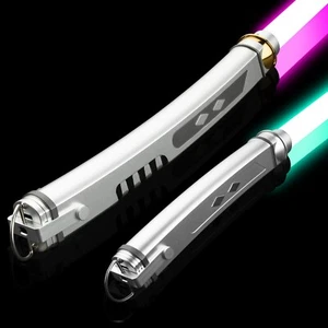 Star Wars Ahsoka Tano Sable de Luz Rebeldes Doble Hoja Sable de Luz Réplica Sable - Imagen 1 de 11