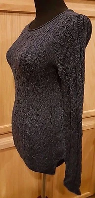 Ralph Lauren 牛仔裤 209533664006 蓝色混色电缆针织船领毛衣 99.50 美元 — 第 1/4 张图片