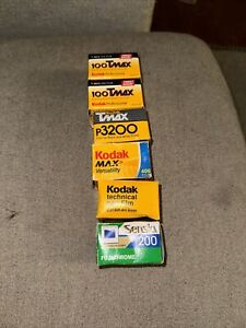 Kodak Max Versatility Gold Tmax Kodak 200 400 100 35mm film LOT Of 6 Expired
