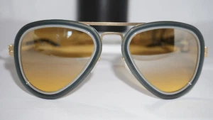 IC Berlin New Sunglasses IC BERLIN Rinaldo P Matte Gold Ivory Gold Mirror 55mm - Picture 1 of 12