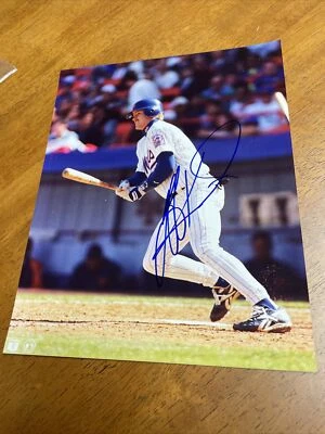 JEFF KENT NEW YORK METS SIGNED  AUTOGRAPHED 8X10 PHOTO W/COA - Image 1 of 2