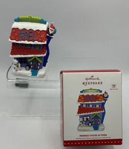 2015 Hallmark Keepsake Merriest House in Town Magic Cord Luz y Sonido ¡¡Nuevo!!! - Imagen 1 de 12