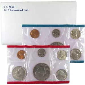 1977 Uncirculated Coin Set U.S Mint Original Government Packaging - Picture 1 of 6