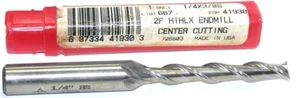 Cleveland 41930 1/4" Diameter 3/8" Shank 2 Flute Xtra Long End Mill - Picture 1 of 3