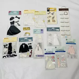 Lot 13 pks Jolees Sandylion Wedding Themed Scrapbook Stickers Groom Bride Gown - Picture 1 of 7