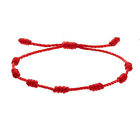 Lucky Red String Bracelet Kabbalah Amulet 7 Knots Protection Rope Man Women Gift