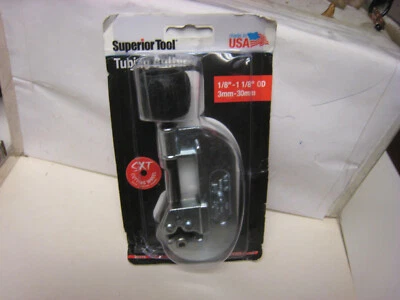 Superior Tools 35275 Screw Feed Tubing Pipe Cutter 1/8" to 1-1/8" Capacity USA - Image 1 of 4