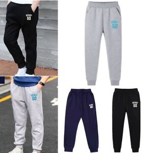 Kids Boy's Sweatpants Long Trousers With Pockets Jogging Pants Running Bottoms