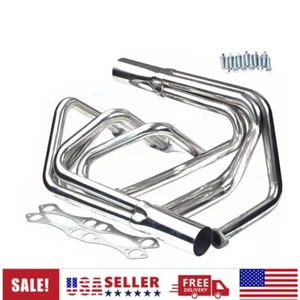 Cabezales Sprint Roadster con canastilla en T para bloque pequeño Chevy SBC V8 acero inoxidable - Imagen 1 de 8