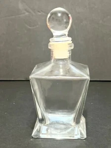 Klarer Kristall Frangrance Parfüm Duft Flasche absteigend quadratisch mit Stopper 5,5 Zoll h - Bild 1 von 13